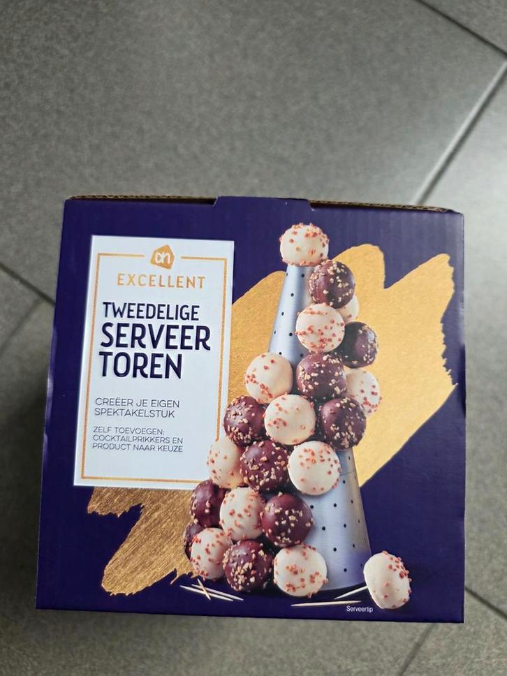 Serveertoren Albert Heijn - Nieuw in doos!, Diversen, Kerst, Nieuw, Ophalen