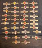 Willem II - sigarenbandjes bloemen 38x, Verzamelen, Ophalen of Verzenden, Gebruikt, Sigarenbandjes