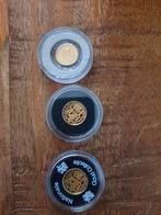 6 gouden muntjes zie foto's en beschrijving, Postzegels en Munten, Edelmetalen en Baren, Goud, Ophalen of Verzenden