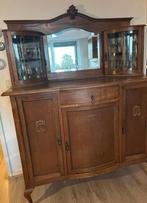 Antiek eiken dressoir met spiegelopbouw (Buffetkast), Antiek en Kunst, Ophalen