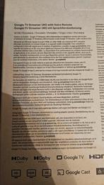 Google TV Streamer 4K NIEUW lees beschrijving, Ophalen, Nieuw