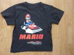 Stoer zwart Mario t-shirt - maat 122, Kinderen en Baby's, Kinderkleding | Maat 122, Jongen, Gebruikt, Ophalen of Verzenden, Shirt of Longsleeve