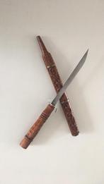 Vintage Thai Dha zwaard van teakhout i.z.g.st., Verzenden, Overige soorten, Overige gebieden, Zwaard of Sabel