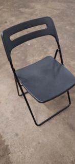 8 Klapstoelen - Ideaal voor Evenementen, Gebruikt, Zwart, Ophalen of Verzenden, Modern