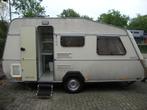 Te koop aangeboden. Kip Greyline, Caravans en Kamperen, Caravans, Dwarsbed, Hordeur, Particulier, Standaardzit