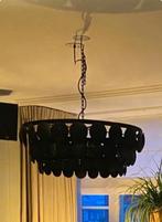 Mooie grote schijfjes lamp, zwart, Huis en Inrichting, Ophalen of Verzenden, Gebruikt, Metaal, Landelijk, sober