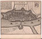 Kampen. Campen. Plattegrond. Guicciardini ca.1660, Antiek en Kunst, Ophalen of Verzenden