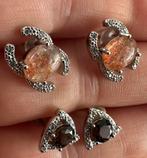 Zonnesteen, rookkwarts oorbellen, Ophalen of Verzenden, Nieuw