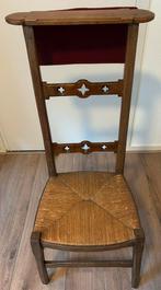 Houten bidstoel met rieten zitting, Ophalen