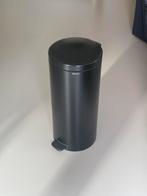 Brabantia NewIcon 30L Pedal Bin – Black – Like New, Ophalen, Kunststof, Met pedaal, 40 liter of meer
