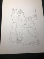 Inkt-tekening vermoedelijk Picasso (9), Ophalen of Verzenden