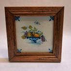 Delfts Blauw Tegeltableau in Houten Lijst, Antiek en Kunst, Ophalen of Verzenden