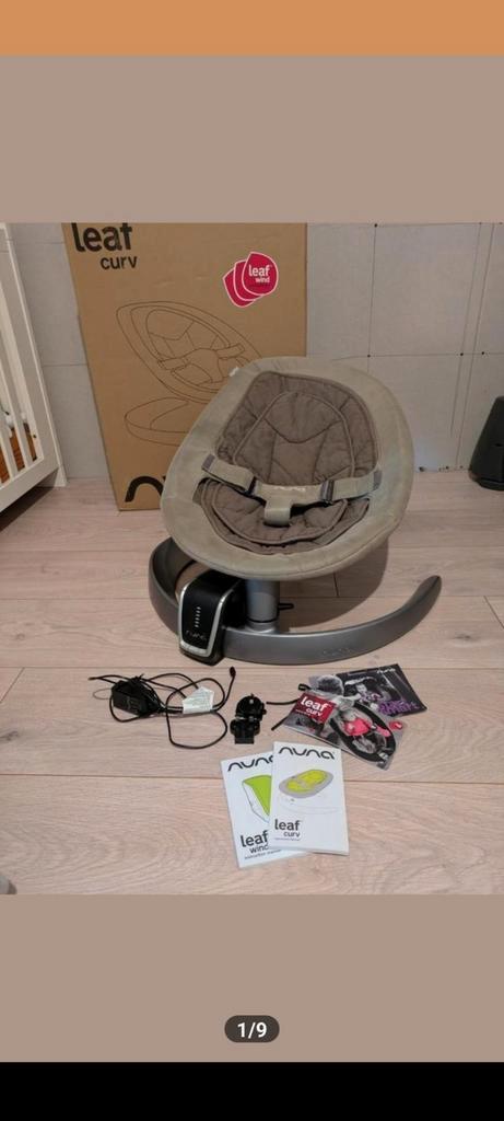 Nuna Curve incl Nuna Wind moter, Kinderen en Baby's, Wipstoeltjes, Zo goed als nieuw, Ophalen of Verzenden