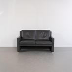1x Leolux Timandra 2-zits/148cm Bank Donkergrijs Leer
