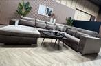 ZGAN Velvet Velours U-Bank /Hoekbank - Champagne - NU €1350, Ophalen, Hoekbank, 300 cm of meer, Zo goed als nieuw