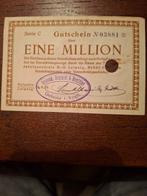 1 Million Mark biljet Oelsnitz/Leipzig 1923, Ophalen of Verzenden, 1920 tot 1950, Overige typen