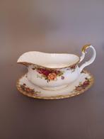 Royal Albert Old Country Roses sauskom met onderschotel, Ophalen of Verzenden