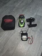 Elektrische RC Auto met Afstandsbediening, Lader en Tas, Hobby en Vrije tijd, Modelbouw | Radiografisch | Auto's, Gebruikt, Schaal 1:10