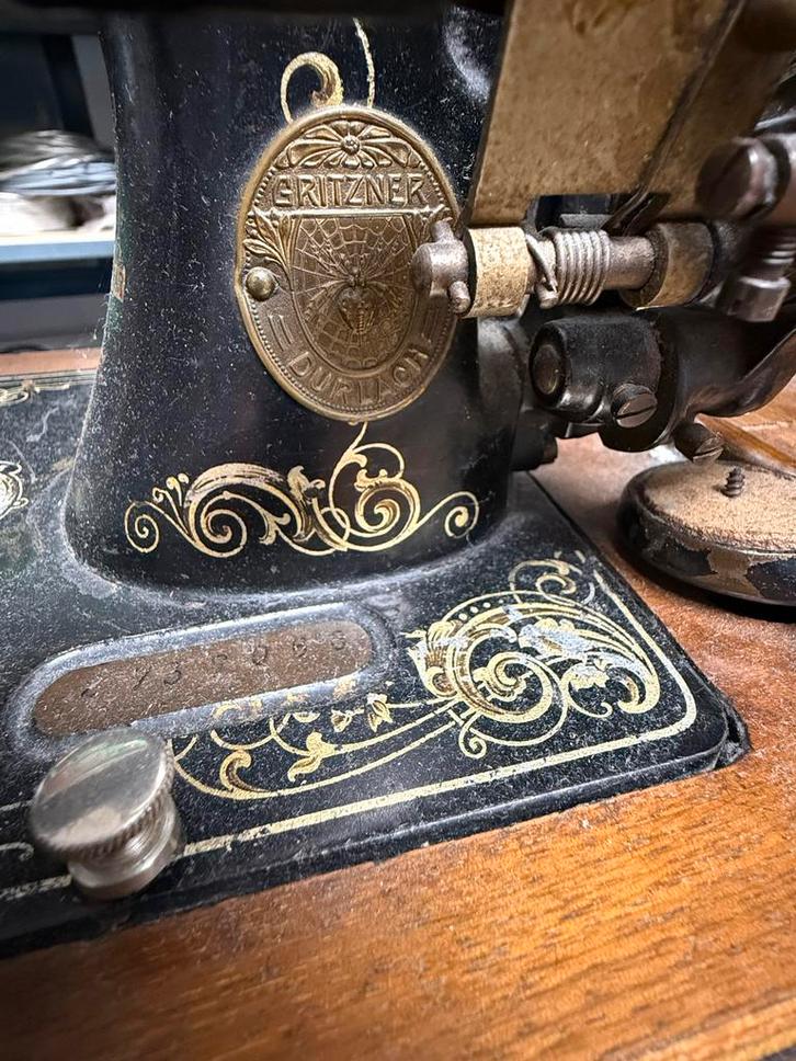 Antieke Gritzner Naaimachine - Decoratief, Antiek en Kunst, Antiek | Naaimachines, Ophalen
