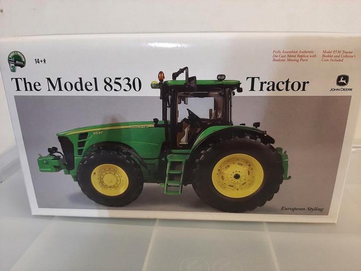 John Deere 8530 tractor.  Precisie model 1:32 Ertl, Hobby en Vrije tijd, Modelauto's | 1:32, Tractor of Landbouw, ERTL, Ophalen of Verzenden