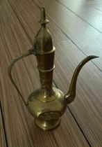 Vintage messing kooer dallah oosterse koffiepot 23,5 cm hoog, Antiek en Kunst, Ophalen of Verzenden