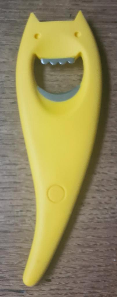 Alessi Diabolix flesopener (gele)., Huis en Inrichting, Keuken | Keukenbenodigdheden, Ophalen of Verzenden