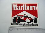 sticker oud Marlboro F1 Prost Senna formule 1 race auto car, Verzenden, Zo goed als nieuw, Bedrijf of Vereniging