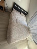 Bed, Zwart, Tweepersoons, 200 cm, Metaal