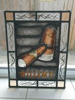 Mooi Willem II sigaren glas in lood raam, Ophalen of Verzenden, Gebruikt, Reclamebord