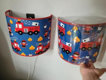 2x Brandweer Wandlampjes Kinderkamer van Design4kids beschikbaar voor biedingen