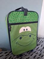 Kinderkoffer groen met wieltjes en uittrekstang, Wieltjes, Hard kunststof, Minder dan 50 cm, Ophalen of Verzenden