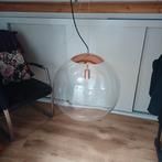 Design (dik )glazen hanglamp, Huis en Inrichting, Lampen | Hanglampen, Ophalen, Zo goed als nieuw, Glas, 50 tot 75 cm