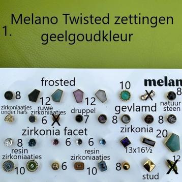 NIEUW:Melano TWISTED ZETTINGEN+Ringen+Armband+Ketting+Oorbel beschikbaar voor biedingen