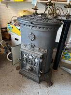 Authentieke Gietijzeren Gaskachel, Huis en Inrichting, Kachels, Gebruikt, Gas, Ophalen of Verzenden, Vrijstaand