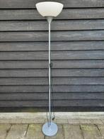 Staande Schemerlamp met plastic witte kap, Ophalen of Verzenden, Gebruikt, Glas, 150 tot 200 cm