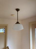 Art deco lamp, Huis en Inrichting, Lampen | Hanglampen, Ophalen, Gebruikt, Glas, 50 tot 75 cm
