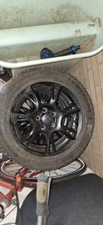 Zwarte lichtmetalen velgen 185/60R15 seat ibiza bj 2012, 15 inch, Banden en Velgen, Personenwagen, 185 mm