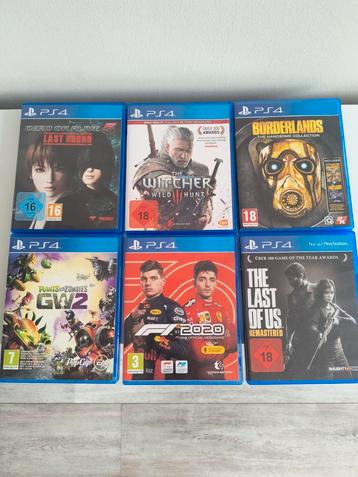 6 PS4 Games  beschikbaar voor biedingen