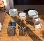 Bestek set en servies set, Huis en Inrichting, Keuken | Servies, Ophalen of Verzenden, Overige stijlen, Bord(en)