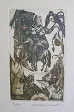 Exlibris /Ex libris K Antioukhin, The maiden and the unicorn, Verzenden