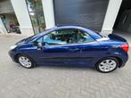 Peugeot 207 CC cabriolet 2007 blauw, Auto's, Peugeot, 4 cilinders, Cabriolet, Leder, Start-stop-systeem