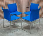 42 x Vergaderstoelen kantine kantoor design stoelen horeca, Huis en Inrichting, Ophalen of Verzenden, Zo goed als nieuw, Blauw