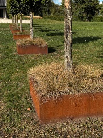 Cortenstalen Plantenbakken 120x120x40 - 7 stuks beschikbaar voor biedingen