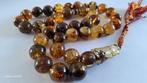 Amber barnsteen tesbih ketting, Sieraden, Tassen en Uiterlijk, Antieke sieraden, Ophalen of Verzenden, Overige materialen, Ketting