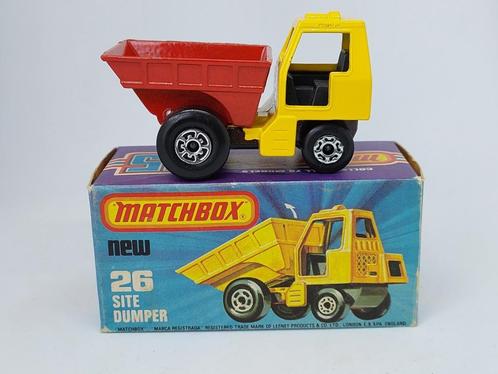 SITE DUMPER MATCHBOX No26 UIT 1976 ONBESPEELD MET DOOSJE, GE, Hobby en Vrije tijd, Modelauto's | Overige schalen, Nieuw, Bus of Vrachtwagen