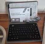 Tablet Bluetooth azerty toetsenbord in hoes, universeel / ni, Computers en Software, Ophalen, Nieuw, Bescherming voor- en achterkant