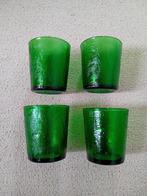 Set groene retro vintage Arcoroc Sierra glazen, Glas of Glazen, Verzenden, Overige stijlen, Glas