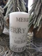 Kerst kaars 'merry christmas', Ophalen of Verzenden, Nieuw