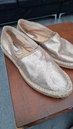 leren H&M espadrilles goudkleurige mt41, Verzenden, Zo goed als nieuw, Bruin