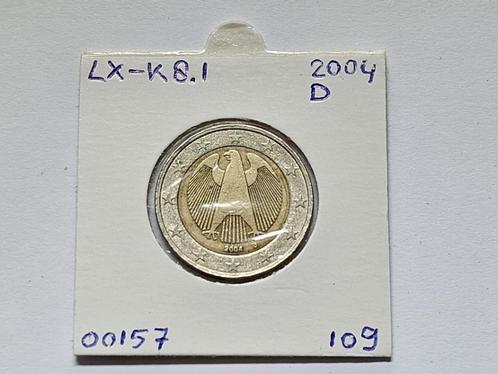 2-euromunt Duitsland (D) J 2004 Koers LX-K8.1, Postzegels en Munten, Munten | Europa | Euromunten, Losse munt, 2 euro, Duitsland